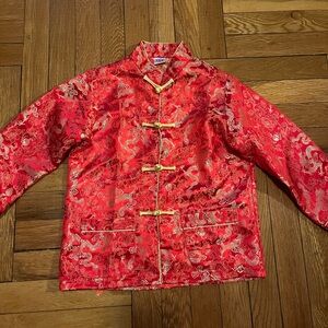 Kids Red Dragon top for Lunar New Year